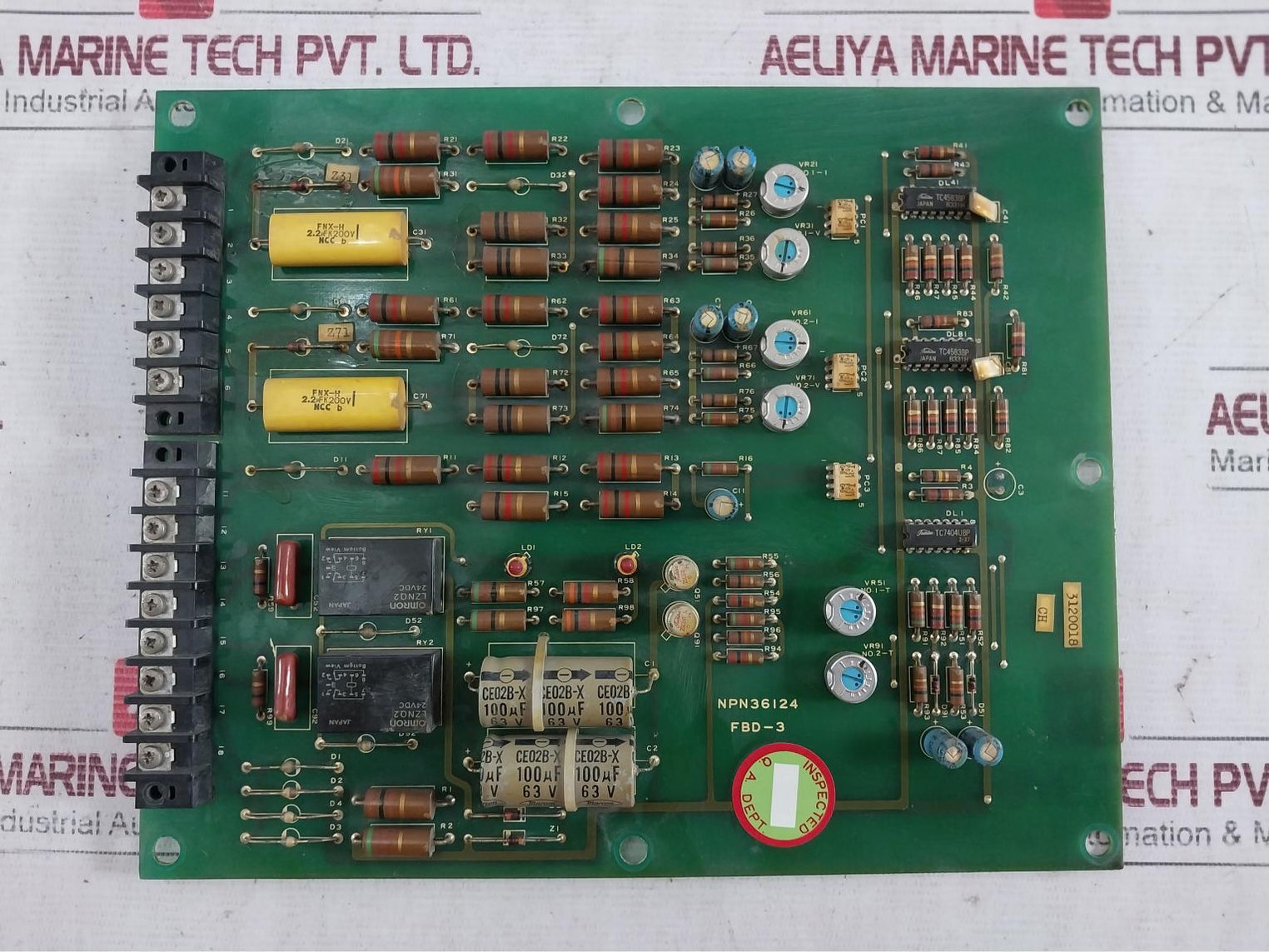 Nishishiba Npn36124 Pcb Card Fbd-3 3120018 Ch