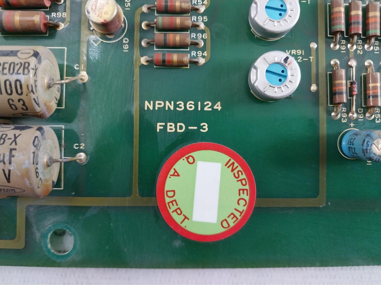 Nishishiba Npn36124 Pcb Card Fbd-3 3120018 Ch