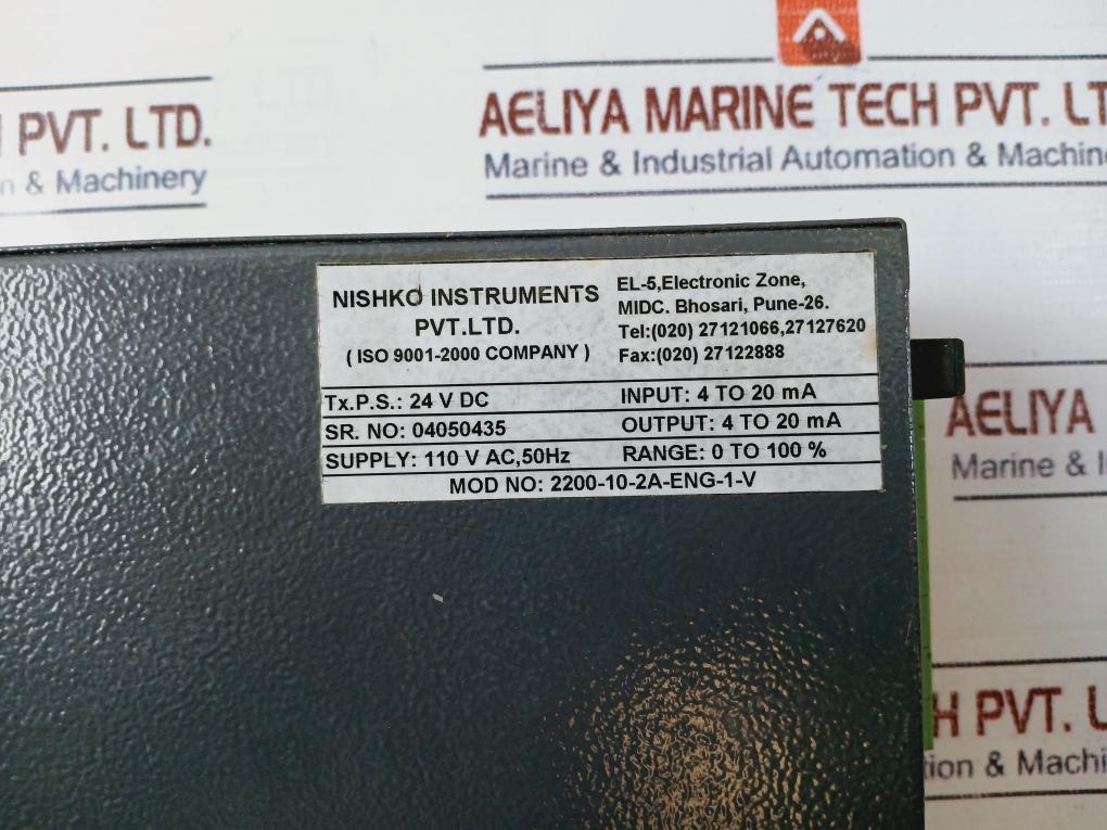 Nishko 2200-10-2A-ENG-1-V Indicating Controller 110V AC 50Hz