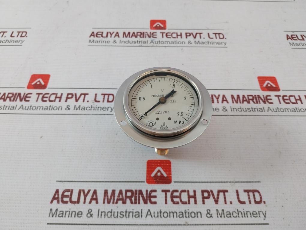 Nisshin Pressure Gauge 0-2.5 Mpa J23701 1.6