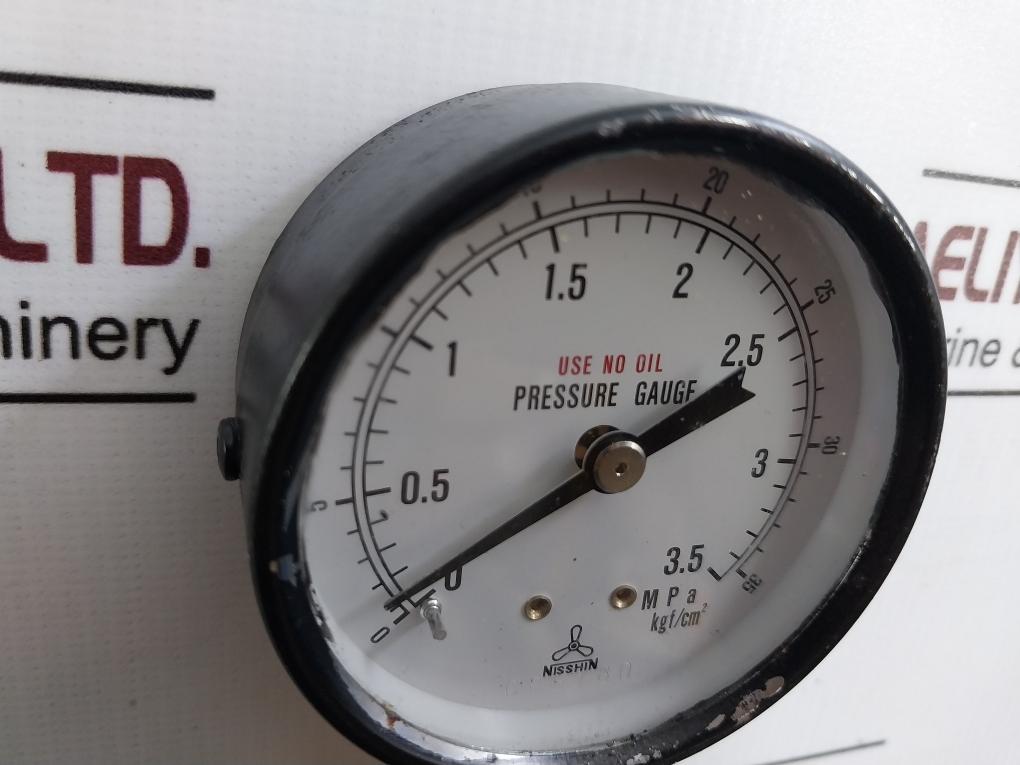Nisshin Pressure Gauge 0-3.5 Mpa