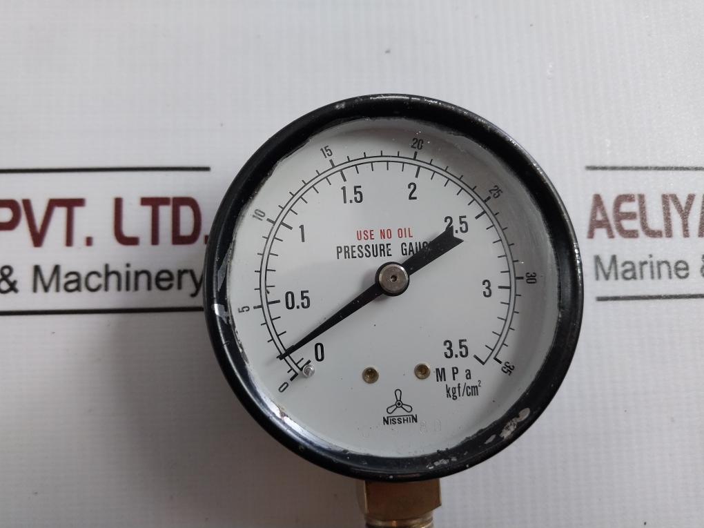 Nisshin Pressure Gauge 0-3.5 Mpa