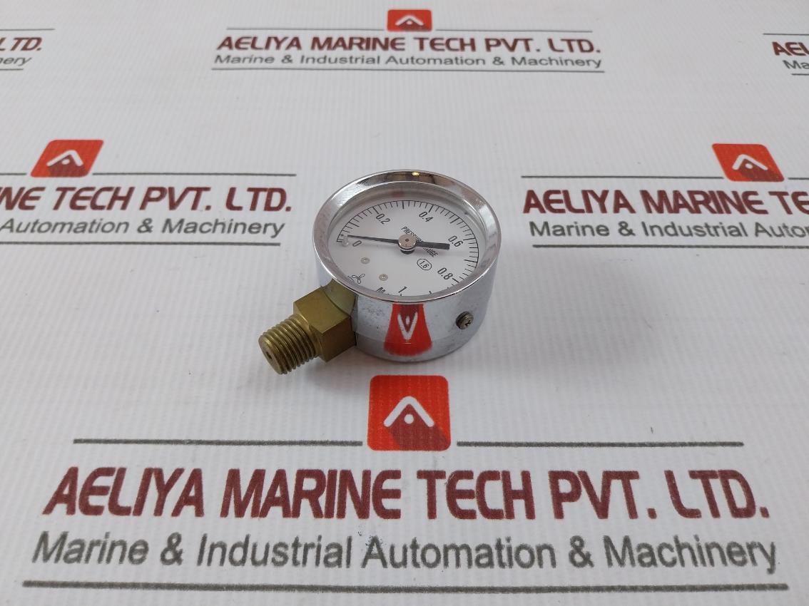 Nisshin F75335 General-purpose Pressure Gauge 0-1 Mpa