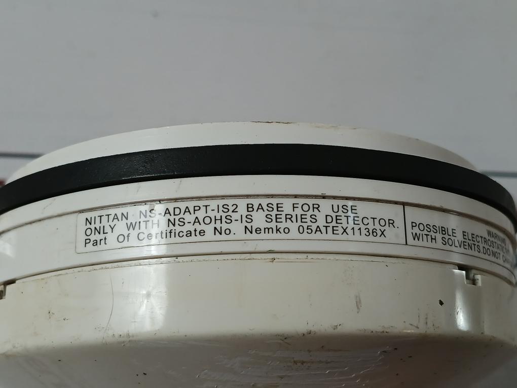 Nittan Ns-adapt-is2 Detector Base For Series Ns-aohs-is Optical Smoke Detector