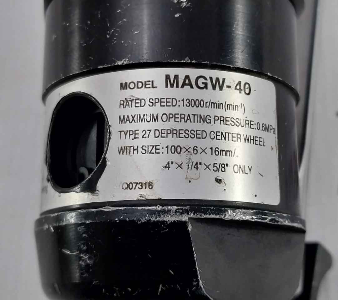 Nitto Kohki Magw-40 Pneumatic Angle Air Grinder 0.6Mpa 13000R/Min(Min-1)