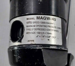 Nitto Kohki Magw-40 Pneumatic Angle Air Grinder 0.6Mpa 13000R/Min(Min-1)