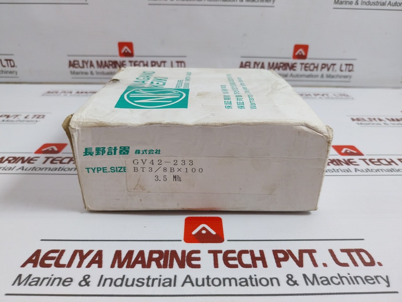 Nks Gv42-233 Pressure Sensor Switch Gauge 0-3.5 Mpa Bt3/8Bx100