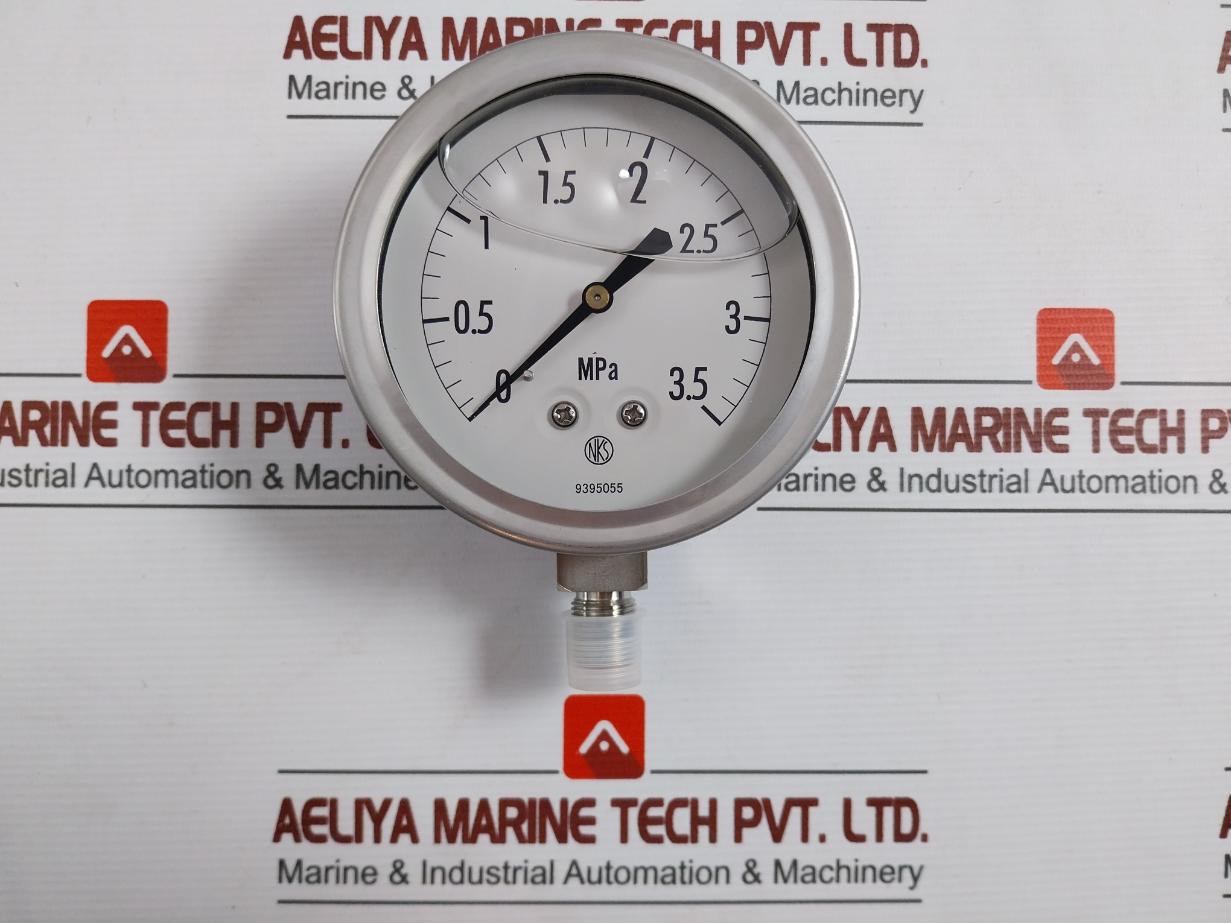 Nks Gv42-233 Pressure Sensor Switch Gauge 0-3.5 Mpa Bt3/8Bx100