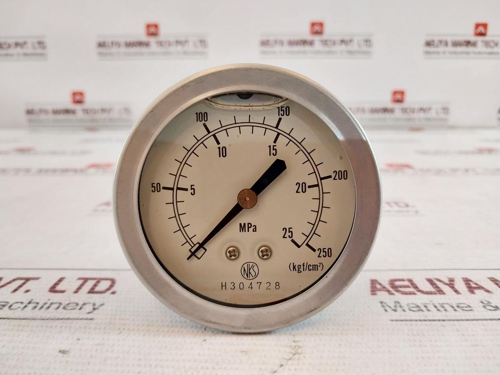 Nks Pressure Gauge 0 To 25 Mpa 0 To 250 Kgf/Cm2 H304728