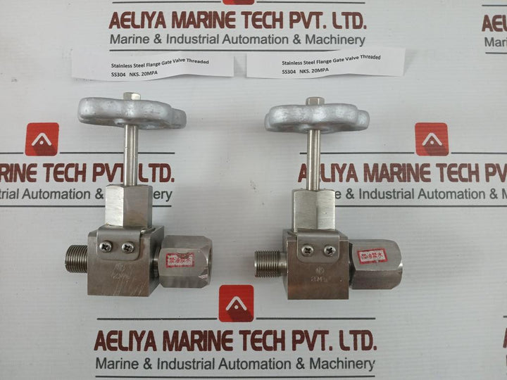 20Mpa Ss304 Nks Stainless Steel Flange Gate Valve Threaded