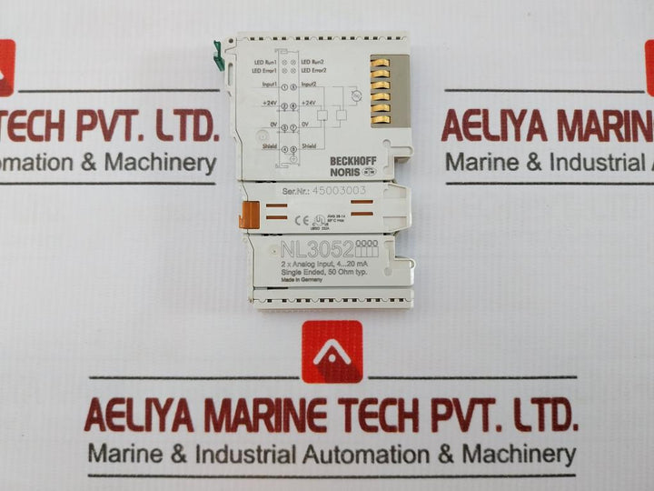 Nl3052 Beckhoff 2-channel Analog Input Ethercat Terminal 4-20Ma
