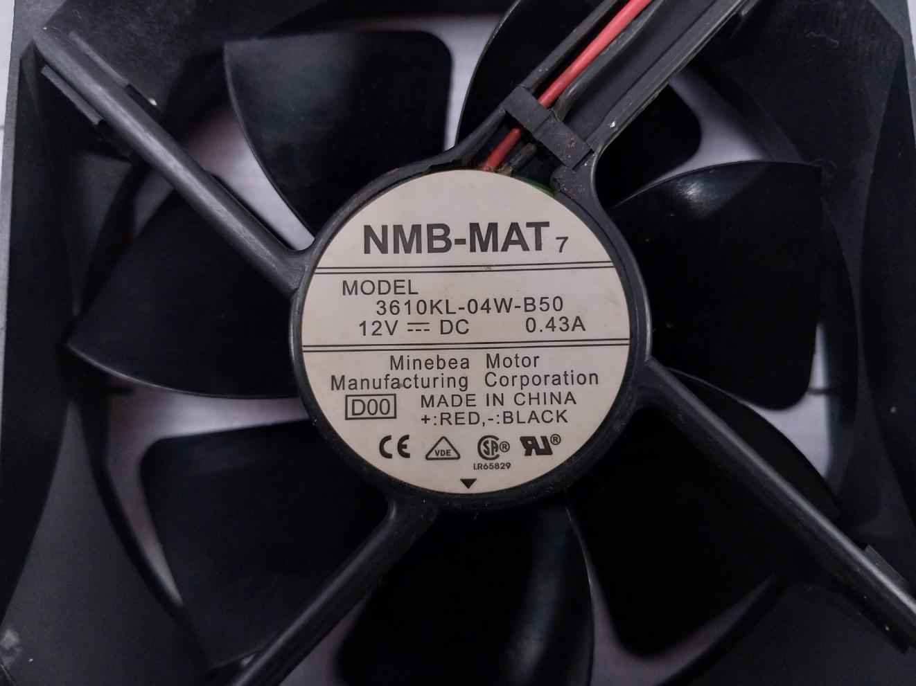 Nmb-mat 3610Kl-04W-b50 Cooling Fan 12Vdc 0.43A