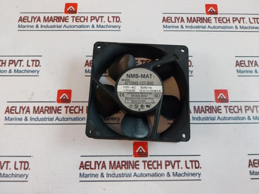Nmb-Mat 4715MS-12T-B50 Cooling Fan 115VAC 50/60Hz