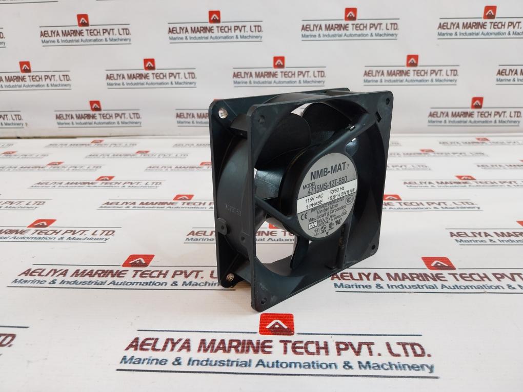 Nmb-Mat 4715MS-12T-B50 Cooling Fan 115VAC 50/60Hz