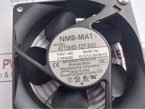 Nmb-mat 4715Ms-12T-b50 Cooling Fan 50/60Hz 15.5/14.5W 115Vac