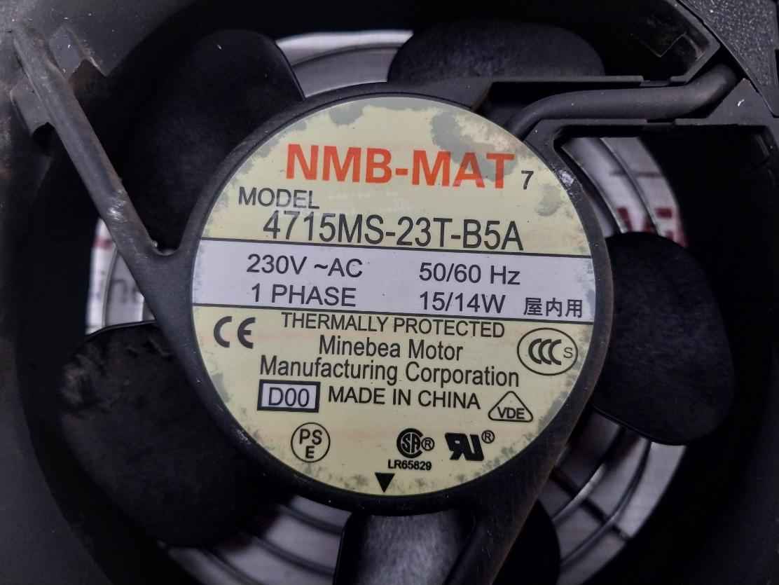 Nmb-mat 4715Ms-23T-b5A Thermally Protected Axial Fan 1 Phase 230Vac