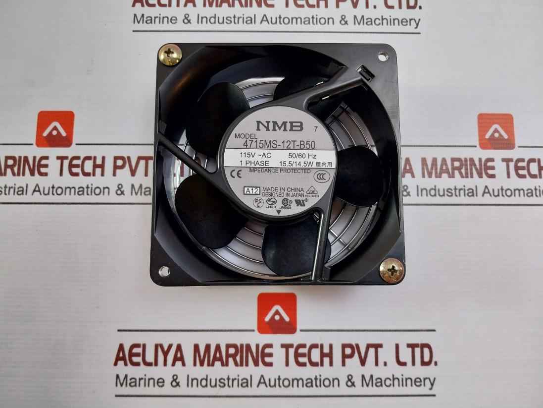 Nmb 4715Ms-12T-b50-a12 Axial Fan 50/60Hz 15.5/14.5W 115V Ac