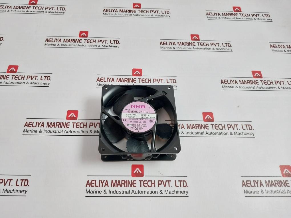 Nmb 4715Ms-22T-b50 Ac Axial Fan 220V-ac 50/60Hz 14/13W 1.09/1.39W 2600/2900R/Min