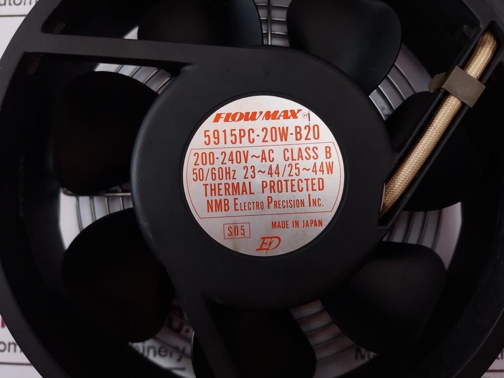 Nmb 5915Pc-20W-b20 Flowmax Thermal Protected Cooling Fan, 50/60Hz