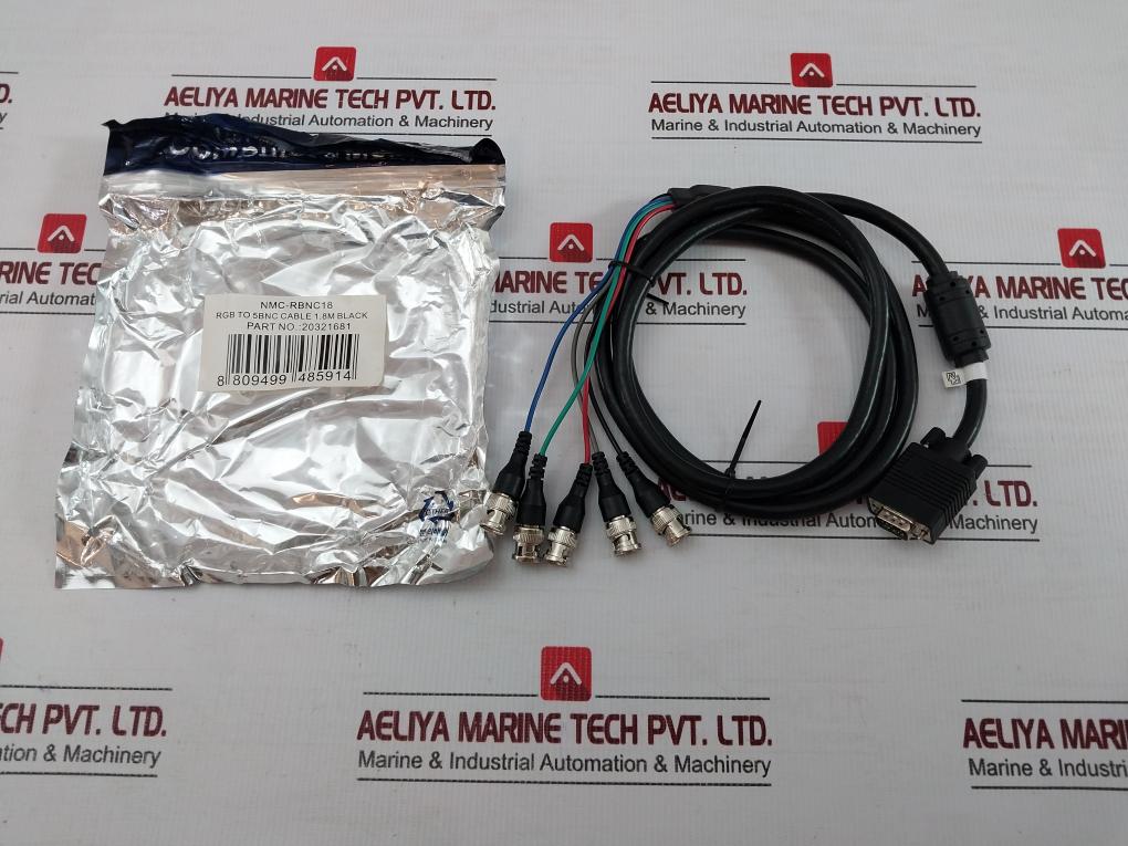Nmc-rbnc18 Netmate 1.7-meter Rgb To 5Bnc Cable