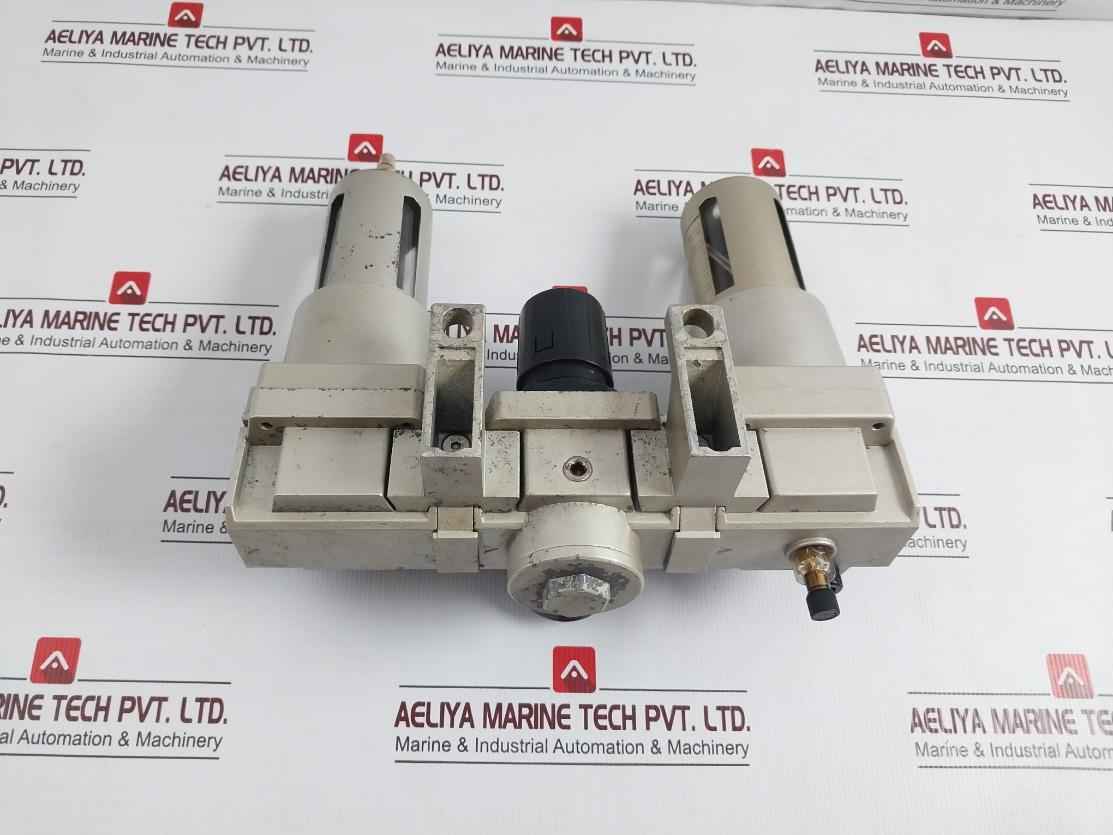 Nojpc Ar 5000 Pneumatic Filter Regulator Lubricator 0-150 Psi