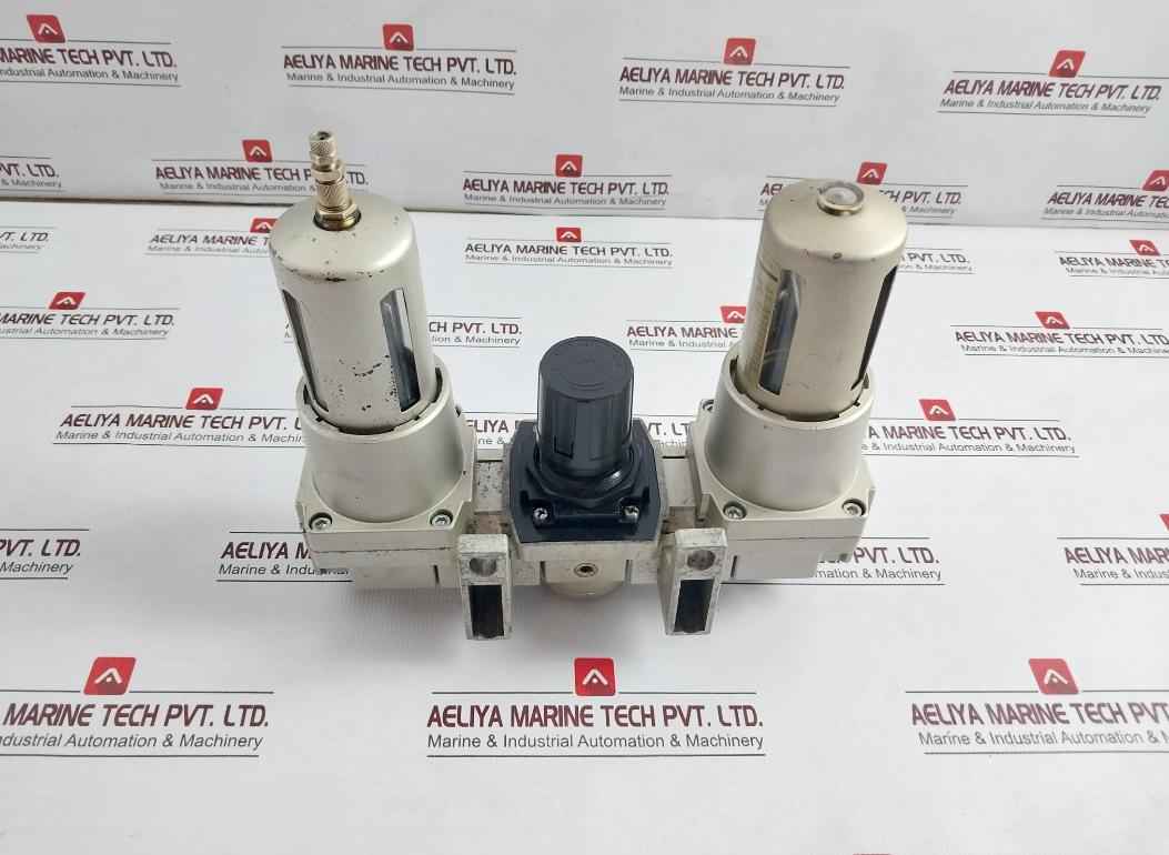 Nojpc Ar 5000 Pneumatic Filter Regulator Lubricator 0-150 Psi