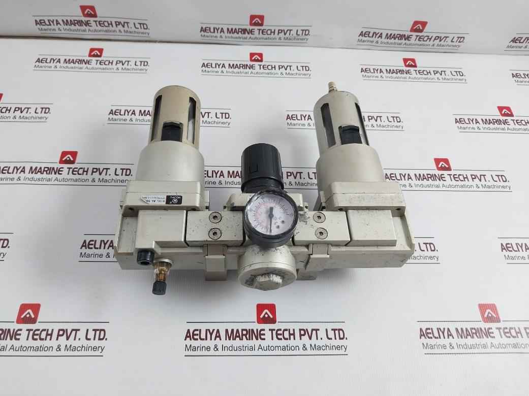 Nojpc Ar 5000 Pneumatic Filter Regulator Lubricator 0-150 Psi