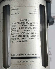 Nojpc Ar 5000 Pneumatic Filter Regulator Lubricator 0-150 Psi
