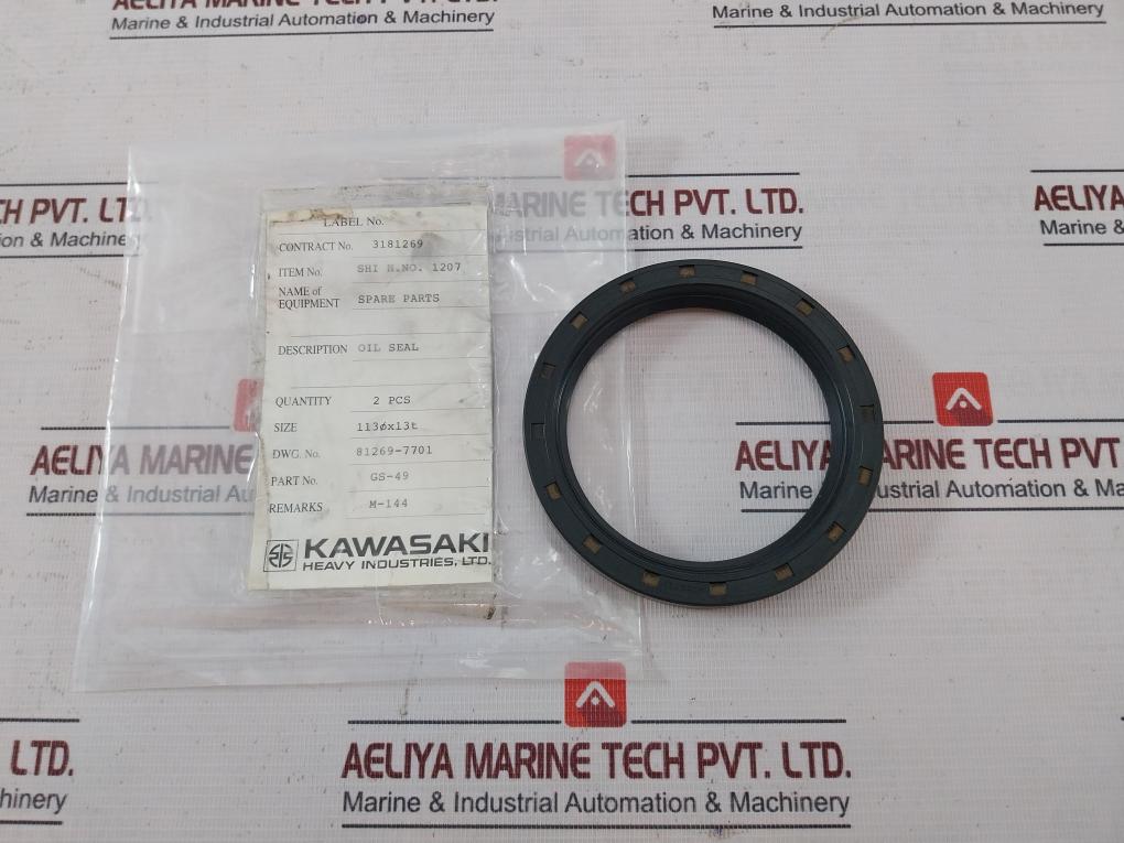 Nok Ac3932A Rotary Shaft Oil Seal 1207 81269-7701 Gs-49 M-144