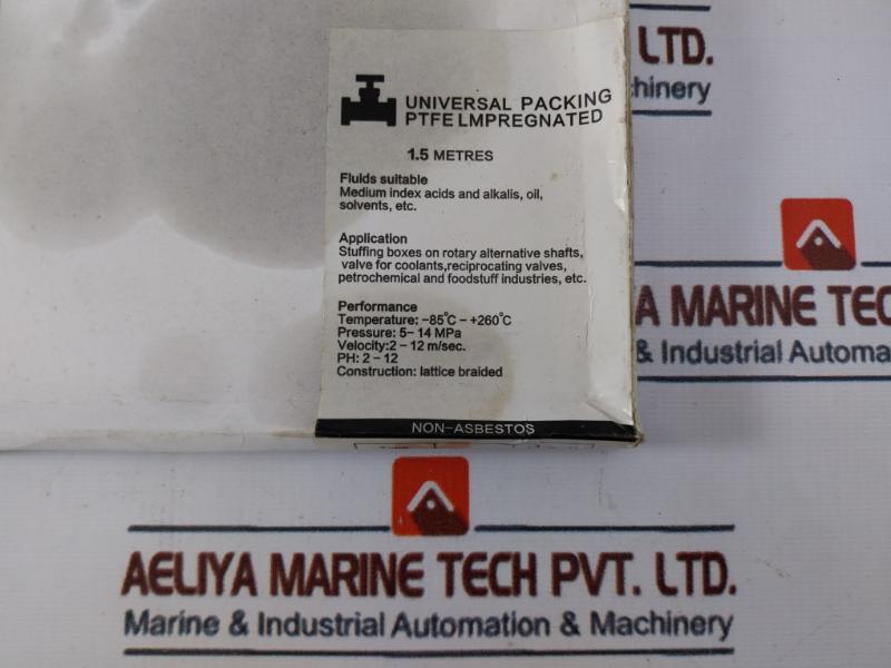Non-asbestos Universal Packing Ptfe 5-14 Mpa 1.5 Metres