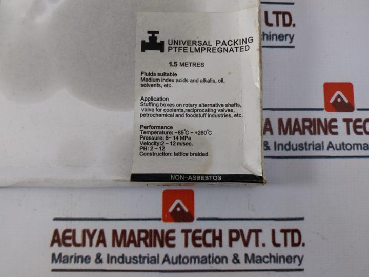 Non-asbestos Universal Packing Ptfe 5-14 Mpa 1.5 Metres
