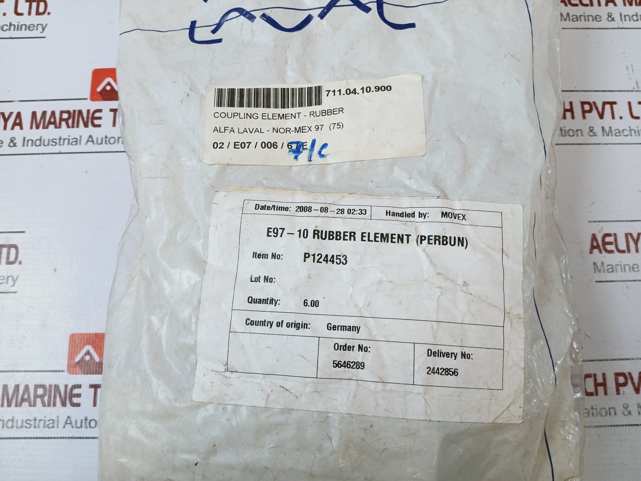Nor-mex 97-10 Coupling Element- Rubber (Perbun) 711.04.10.900