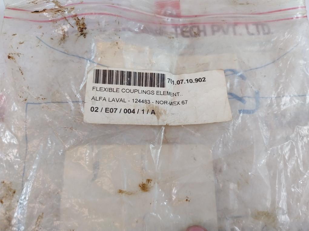 Nor-mex Alfa Laval 67-10 Flexible Couplings Element E67-10 Rubber 124483