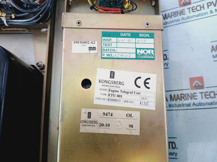 Nor Control Automation Etu 001 Engine Telegraph Unit