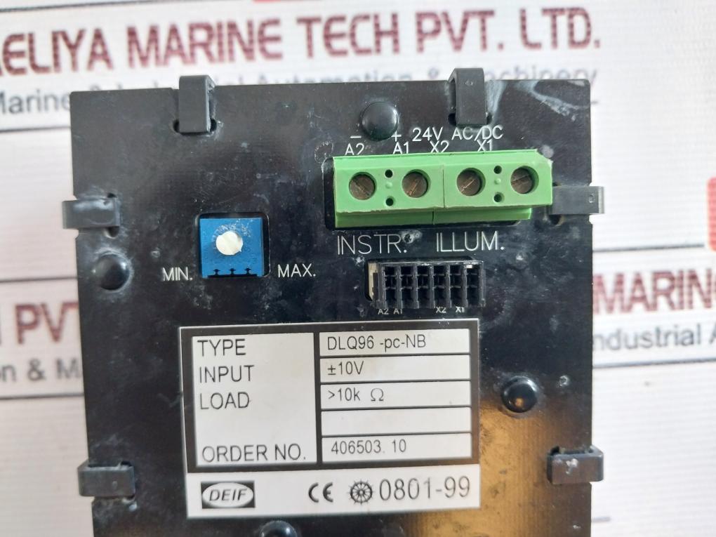 Nor Control Dlq96-pc-nb Setpoint Panel Meter 24Vac/Dc