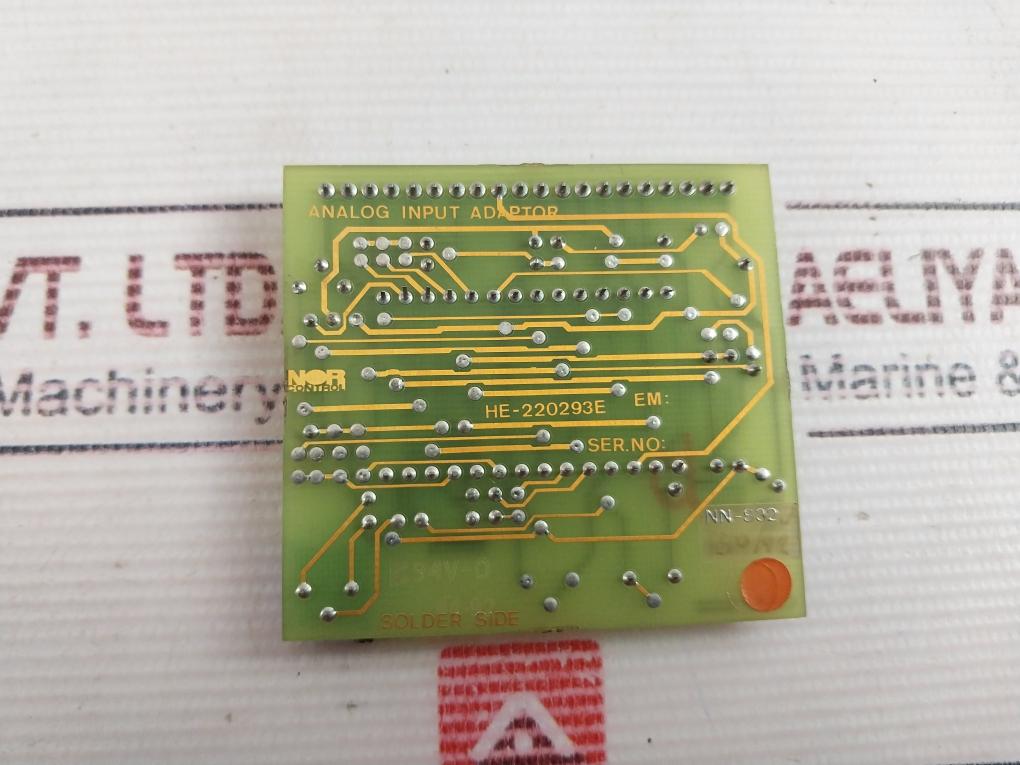 Nor Control He-220293E Analog Input Adaptor Card 94V