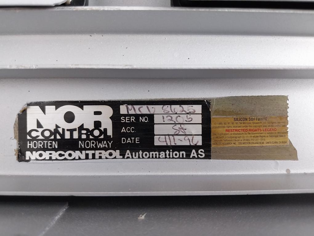 Nor Control Main Computer Unit Mcu 8625 Input 270 W