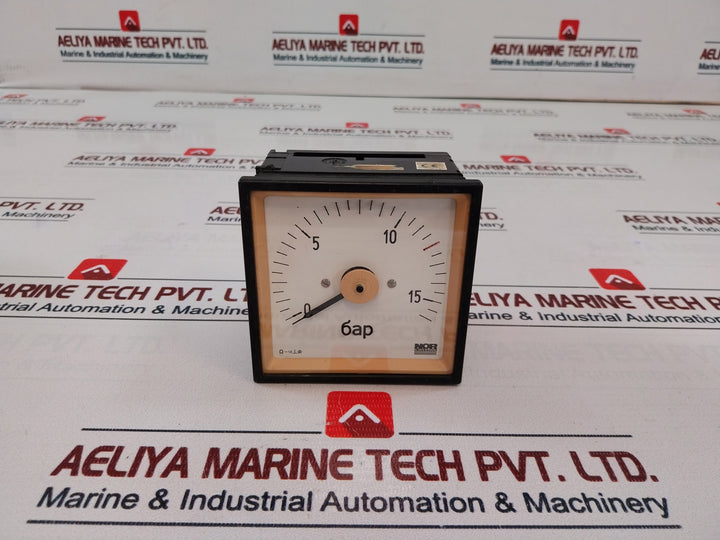 Nor Control 400635.50 Panel Meter 0-15 ???/Bar