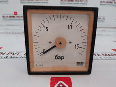 Nor Control 400635.50 Panel Meter 0-15 ???/Bar