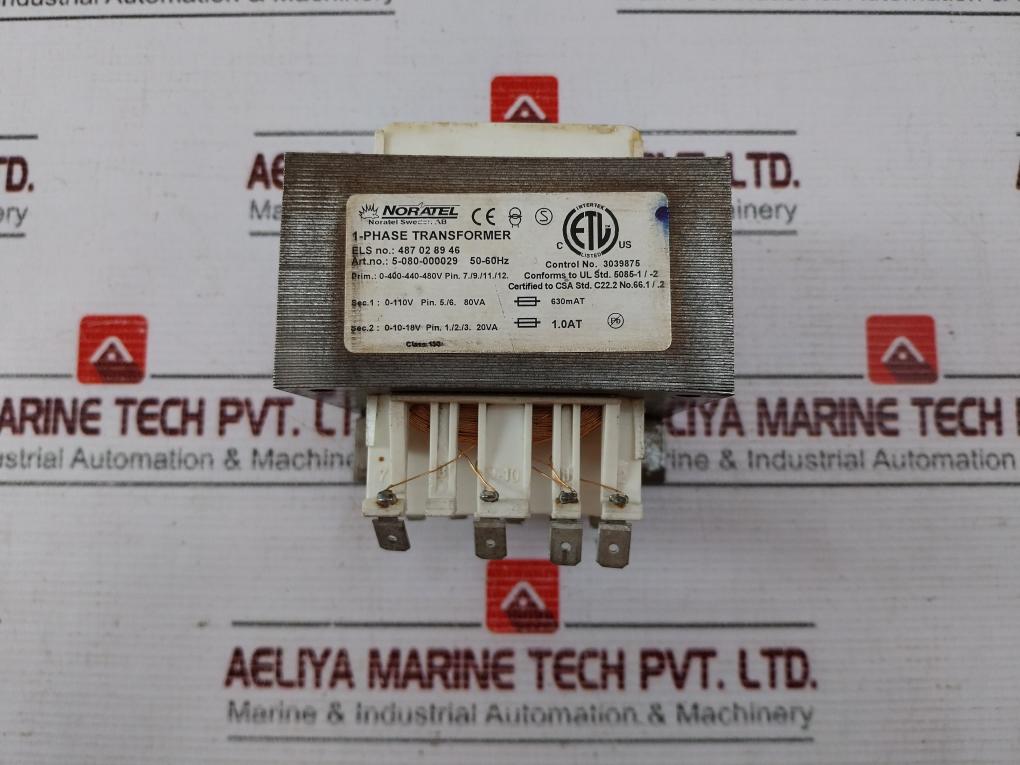 Noratel 5-080-000029 1-phase Transformer 50-60Hz