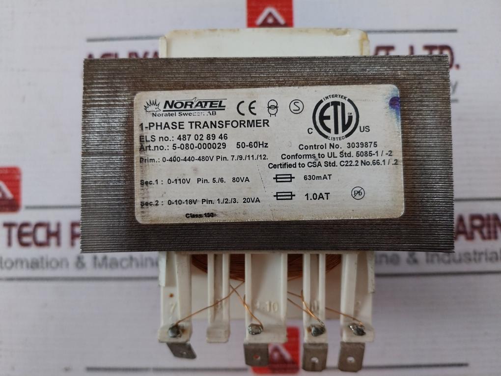 Noratel 5-080-000029 1-phase Transformer 50-60Hz