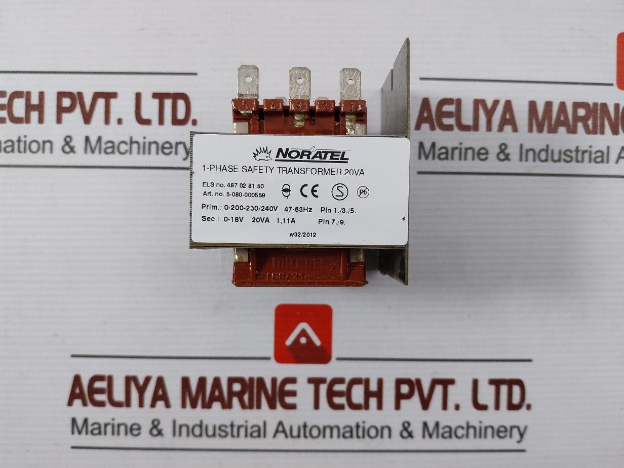 Noratel 5-080-000559 1-phase Safety Transformer 20Va