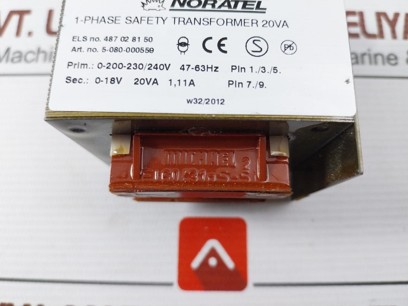 Noratel 5-080-000559 1-phase Safety Transformer 20Va