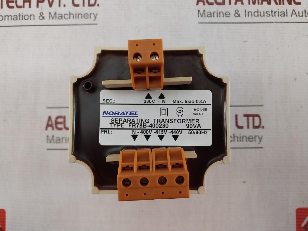 Noratel Fr78B-400230 Isolating Transformer 90Va Iec 989 50/60Hz 230V-n