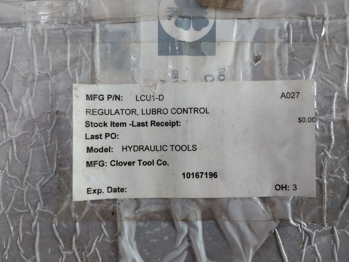 Norbar Torque Tools Lcu1-d Lubro Control Unit Set 0 To 7 Bar 100 X Kpa