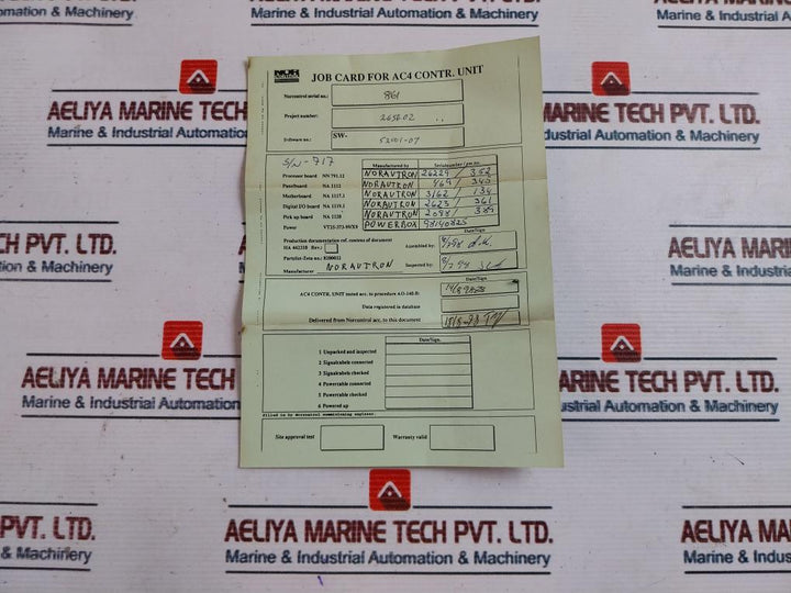 Norcontrol Auto Chief 4 Ac4 Ecr Remote Control System 8200022