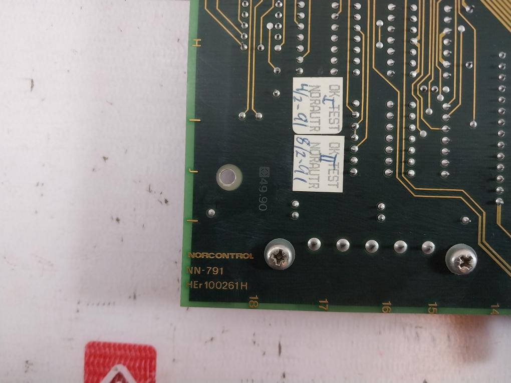 Norcontrol Automation Her 100261H I/O Processor Card Pcb Board Nn-791