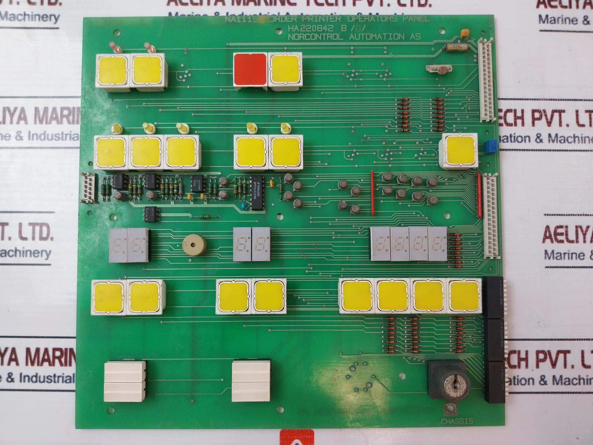 Norcontrol Automation Na1115 Order Printer Operator Panel