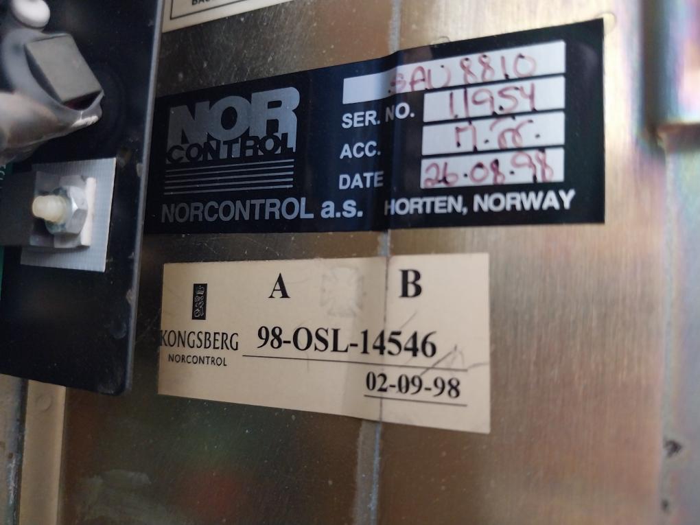 Norcontrol Automation Sau 8810 Signal Acquisition Unit Vt25-373-99/X9