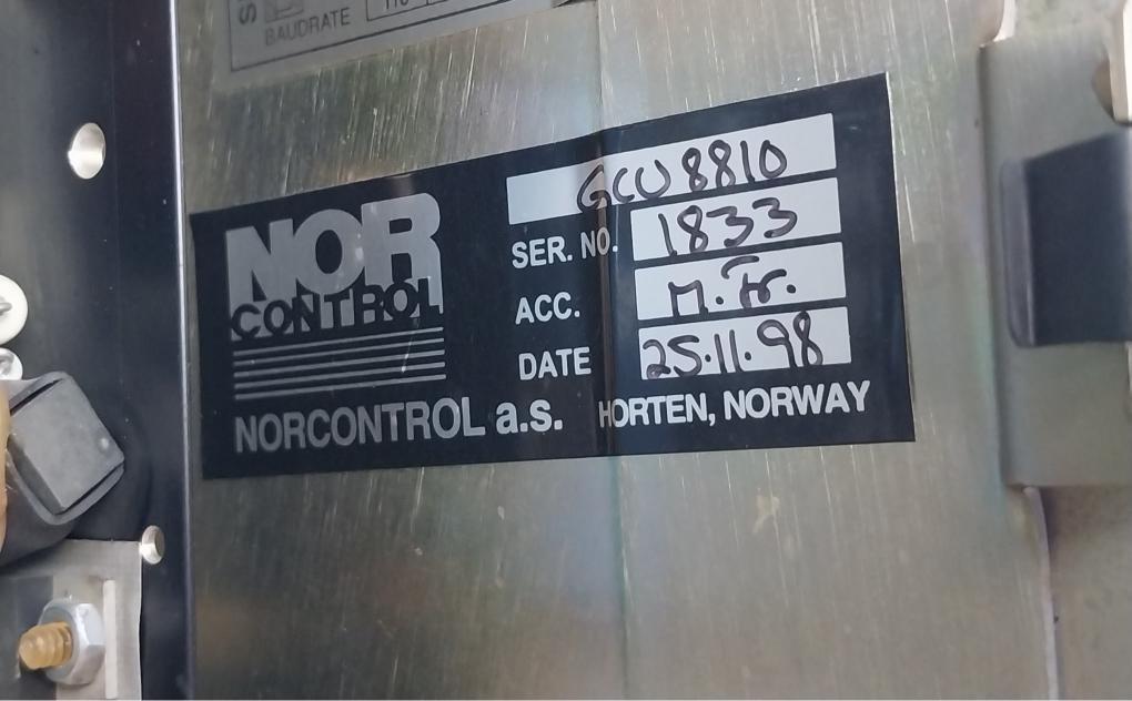 Norcontrol Gcu 8810 Generator Control Unit Ha 220438Bb
